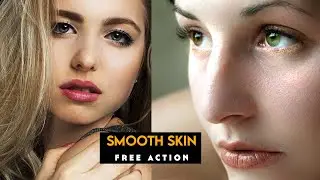 Smooth Skin in Photoshop _ Frequency Separation Tutorial  (Free Photoshop Action)