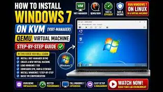 How To Install Windows 7 On virt-manager - Virtual Machine Manager / QEMU/KVM
