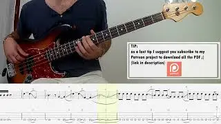 Panic At The Disco - High Hopes BASS COVER + PLAY ALONG TAB + SCORE