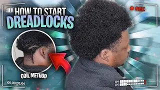 How To START Dreadlocks | Coil Method | Dreadlock Transformation