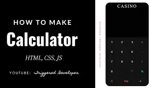 How to make Calculator using HTML, CSS, and JS/JavaScript | Calculator Website | Calculator App