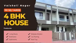 151 Gaj, East Facing, 4 BHK, Duplex House Design, Modular Kitchen Design, House Plan, Home Design