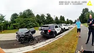 Impaired Driver Crashes Into Police, Acts Like Nothing Happened