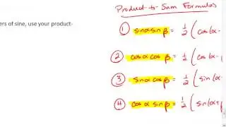 PC 7.3b (3 of 5) Product-to-Sum Formulas