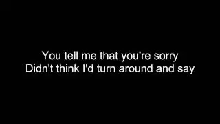 OneRepublic - Apologize Lyrics