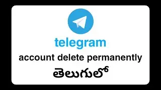 How to delete telegram account permanently in telugu