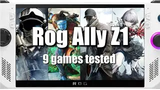 Asus Rog Ally Z1 | 9 Games Tested! | Watch Dogs | The Crew Motorfest | Deep Rock Galactic Survivor