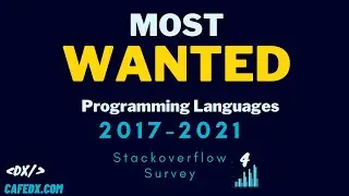 Most Wanted Programming Languages 2017- 2021 based on Stackoverflow survey