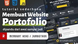 Membuat Hero / Jumbotron - Template Website Portofolio - Part 2