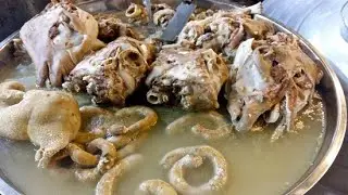 How to cook Yam and Goat meat Pepesoup
