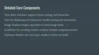Into to React Native Core Components and Native Components