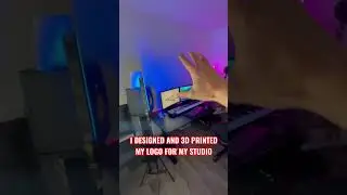 I DESIGNED and 3D PRINTED MY LOGO for MY STUDIO 