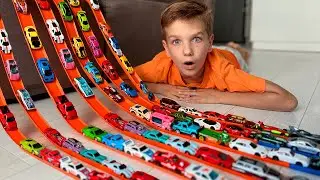 Mark have fun with Hot Wheels and Learn cars brands