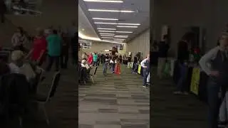 The furry is riding on a human