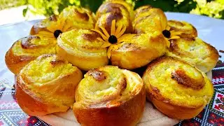 🇺🇦🥐НЕЙМОВІРНО СМАЧНІ БУЛОЧКИ З СИРОМ. М'ЯКІ, ПУХКІ, СОКОВИТІ ТА НІЖНІ. Просто тануть у роті.🥐🇺🇦