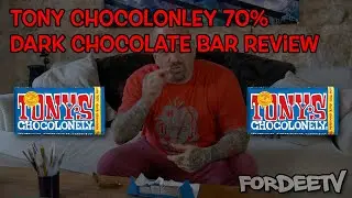 Tony Chocolonely 70% Dark Chocolate Bar Review | FordeeTV