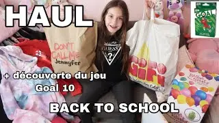 HAUL - BACK TO SCHOOL - JENNYFER - GIFI ... + decouverte du jeu Goal 10 .