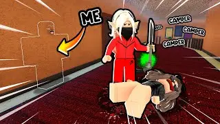 I DESTROYED An ANNOYING MM2 CAMPER While Being INVISIBLE...