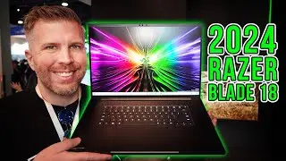 2024 Razer Blade 18 Hands On! World's First Thunderbolt 5 and 4K+ 165 hz Gaming Laptop!