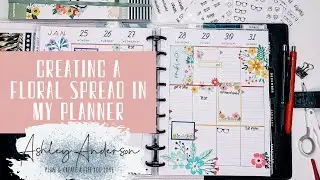PLANNING IN A LINED VERTICAL HAPPY PLANNER | PRIORITY PLANNING + CREATING A FLORAL SPREAD