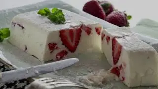 Semifreddo de morango | Receitas Saudáveis - Lucilia Diniz