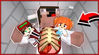 Mine ve Green Profesör'ün Midesine Girdi! - Minecraft