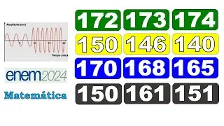 CORREÇÃO DA PROVA DO ENEM 2024 (Questões 172 , 173 e 174) , Caderno Verde