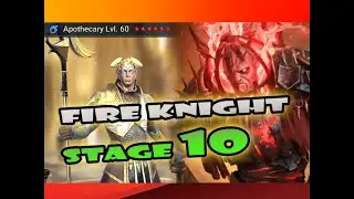 Fire Knight Hard stage 10 done with rare champion! | Raid: Shadow Legends