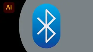 Bluetooth Icon in Adobe Illustrator | Bluetooth Icon in Adobe Illustrator in 1 minute #shorts