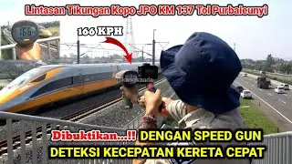 PROVEN...‼️MEASURED WITH A SPEED GUN, THE SPEED OF A FAST TRAIN WAS DETECTED ON THE JPO KM 137 TRACK
