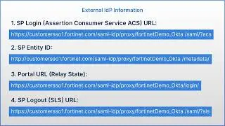 Setting up Okta as external IdP in FortiCloud