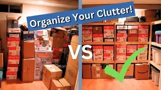 Basement/Garage shelving the easy way! Simple ways to organize your stuff