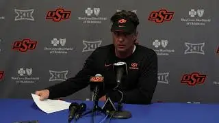 Oklahoma State at Kansas Postgame News Conference - 11/5/22