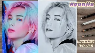How to Draw STRAY KIDS Hyunjin | Step by Step Tutorial | for Beginners