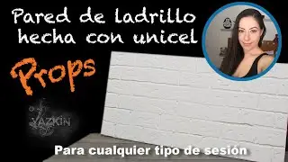 pared textura de ladrillo, rápida y fácil hecha de unicel, para #escenarios, #props de #fotografía