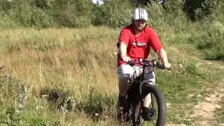 Электрический фэтбайк на базе fatbike hercules. Электро фэтбайк.