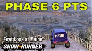 Snowrunner Phase 6 PTS New Map The lowland Maine and Yellowrock new map