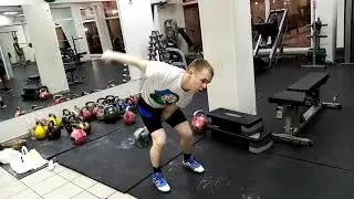 Лёгкий рывок 24 кг 7 минут