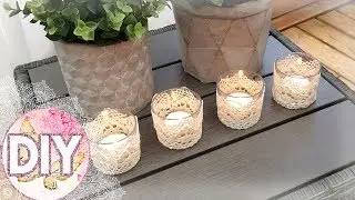 How To Make Vintage Inspired Laze Tea Light Holders ♥ (Pin#12)