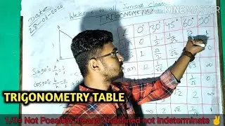 Trigonometry | Trigonometry Table | Trigonometry Table Trick | Trigonometric Table Trick 10/11/12