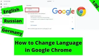 How to Change Language in Google Chrome