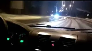 Уаз. Включение полного привода на скорости. Поворот на полном приводе.