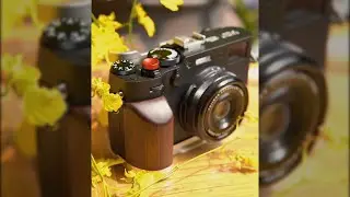 Fujifilm X-100VI 復古黑檀木手柄套組！提升拍攝創作質感的好選擇 🎬｜實際演示｜通用Arca槽底部｜提升個人質感｜貼合機身設計
