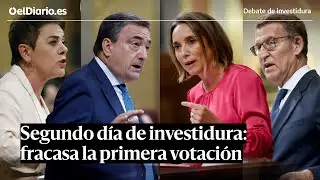 RESUMEN del DÍA 2 de investidura: el Congreso rechaza el primer intento de Feijóo