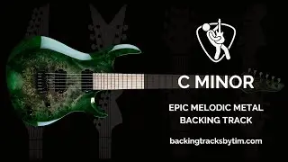 Epic Melodic Metal Backing Track in C Minor | 100 BPM