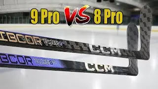 CCM Ribcor Trigger 9 Pro vs Trigger 8 Pro hockey stick review - Which stick is better ?