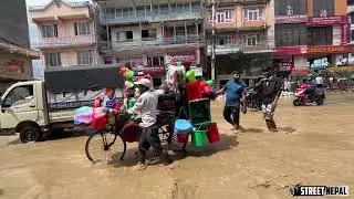 Flooding Kathmandu