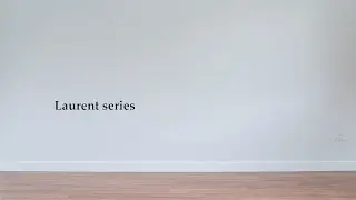 Laurent series