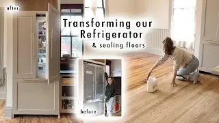 Transforming Our Refrigerator & Sealing Our floors | Kitchen Makeover Ep. 11| XO, MaCenna