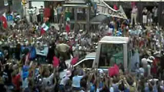 Pope Benedict XVI. visiting Cologne World Youth Day 2005